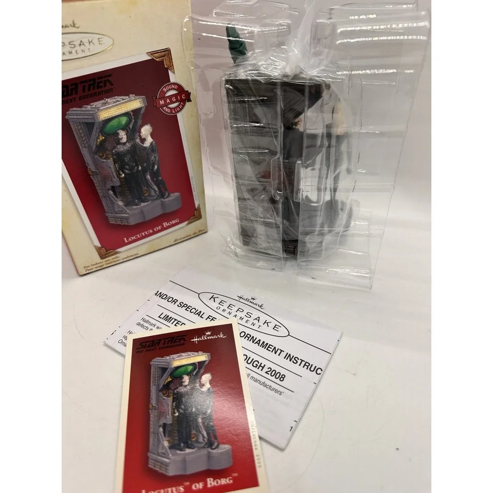 2005 Hallmark Star‎ Trek Locutus of Borg Ornament Magic Sound Light NIB